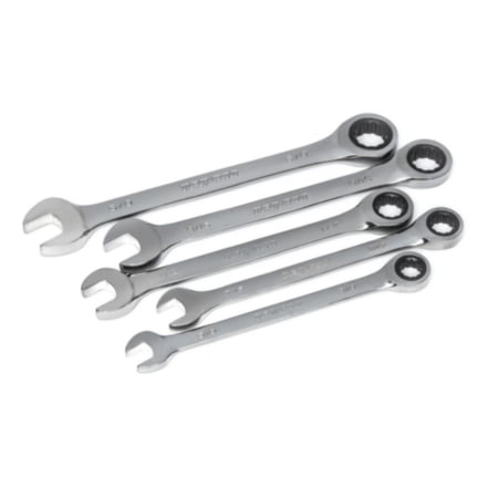 K-T Industries 3-5105 5 Pc Ratcheting Wrench Set 
